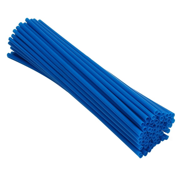 Raindrops Blue Motorcycle Spoke Covers Plastic Material Durable Practical Long Service Life 72pcs