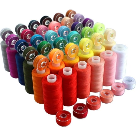 72-Piece Polyester Sewing Thread Set - Includes 36 Assorted Colors + 36 Matching Pre-Wound Bobbins (400 Yards per Spool) price history and forecast - Generic