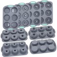 thumbnail image 1 of 72-Piece Silicone Bakeware Set, Nonstick Baking Pans with Cake Pans, Loaf Pans, Baking Cups, Measuring Cups and Spoons, Easy Release Oven Pan, Grey, 1 of 10
