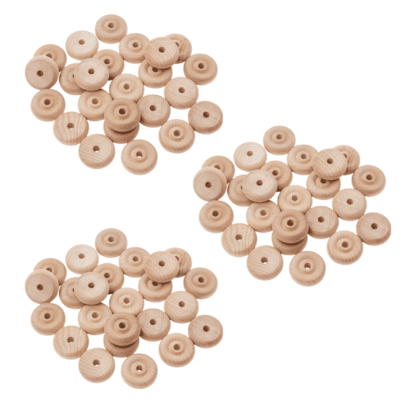 Factory Direct Craft Unfinished Wood Toy Wheels, Set of 72, 1-1/4 Inch Birch Wood Craft Wheels