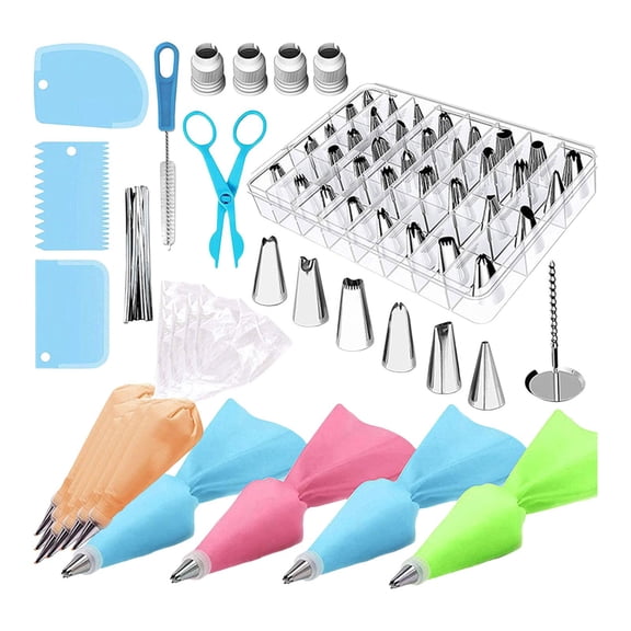 72 Pieces Cake Decorating Supplies for Baking Piping Bags and Tips Set Lightweight Cake Making Cake Frosting Piping Tips for Cafe Household