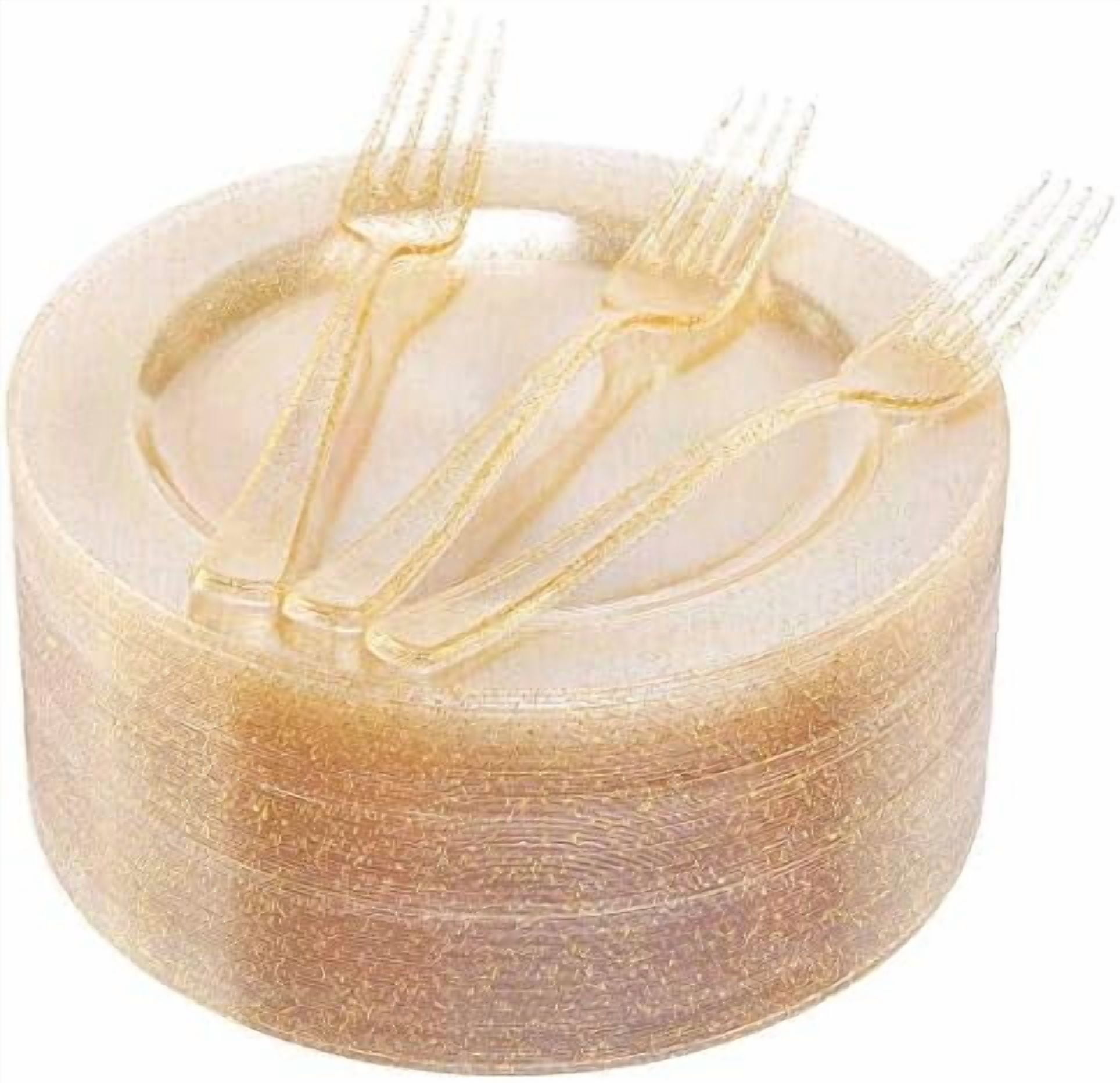 Neviti Glitter & Gold Disposable Cake Stands