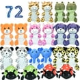 thumbnail image 1 of 72 Pieces Small Stuffed Animals Bulk 7 to 9 Inch Wholesale Plush Toys 10 Styles for Kids Birthday Party Favors, Claw Machine, Charity and Donation Drives, School Prizes, 1 of 5
