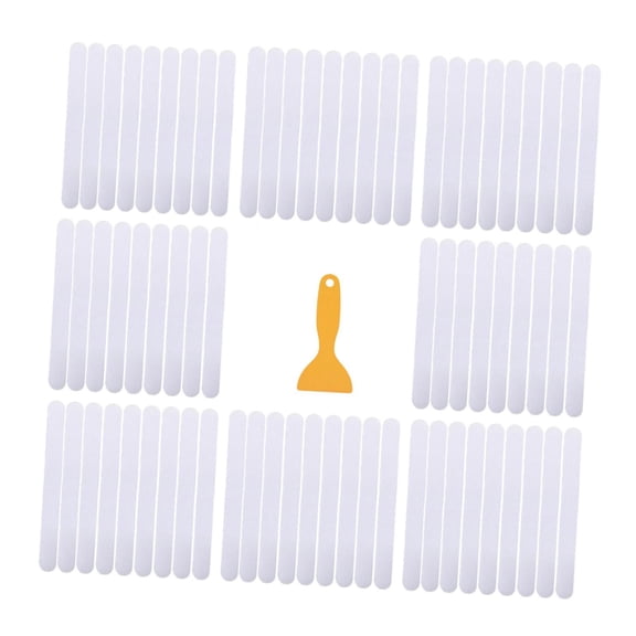 72 Pieces Stair Treads Non Slip Strips Non Skid Tape Waterproof for Floor Self Paste Clear for Ladders Pools Outdoor Indoor Bathroom Kitchen