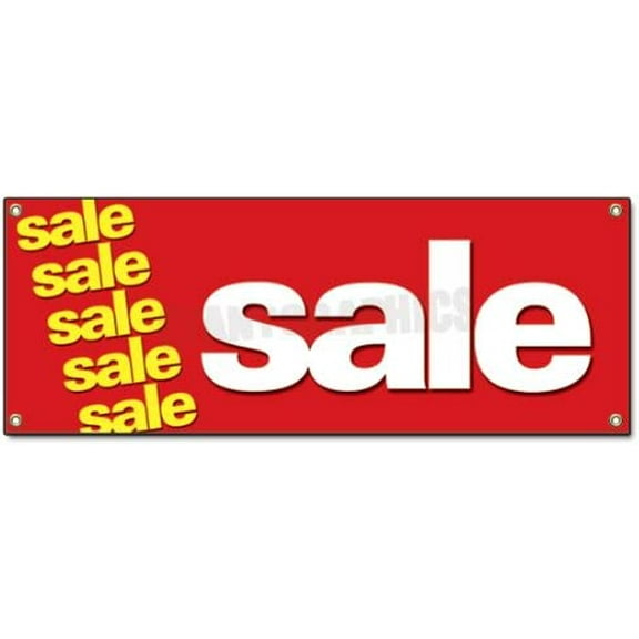 72" Sale Banner Sign Clearance Retail Signs