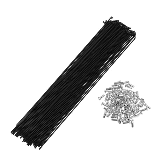72 Set 14G Bicycle Spoke 259mm Bike Wheel Spoke Carbon Steel Black