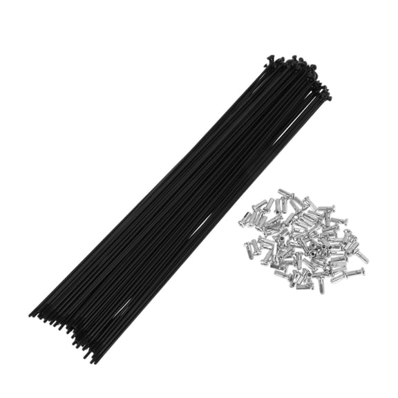 72 Set 14G Bicycle Spoke 261mm Bike Wheel Spoke Carbon Steel Black
