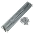 thumbnail image 1 of 72 Set 14G Bicycle Spokes 270mm Bike Wheel Spokes Carbon Steel Galvanized Silver Tone, 1 of 7