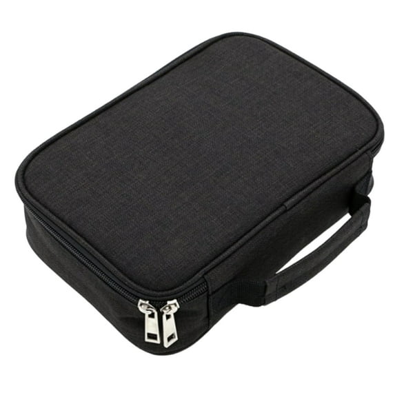 72-Slot Pencil Organizer Case, Multi-Compartment Zipper Pouch with Removable Inserts, Portable Art Supply Storage for Coloring Tools