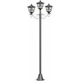 thumbnail image 1 of 72" Solar Christmas Lamp Post Lights – Triple-Head Vintage Outdoor Street Light for Garden, Lawn, Pathway & Holiday Decor(Red Bird), 1 of 7
