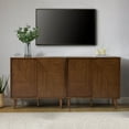 thumbnail image 1 of 72" Storage Wine Rack Cabinet Set Adjustable Wine Glass Holder Bar Buffet Sideboard Sliding 4 Doors Kitchen, 1 of 8
