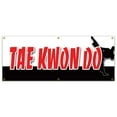 thumbnail image 1 of 72" TAE KWON DO BANNER SIGN martial art self defense school lessons jiu-jitsu judo, 1 of 4