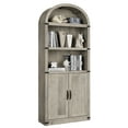 thumbnail image 1 of 72" Tall Arched Cabinets,Bookcase with storage,Mid-Century Modern 5-Tier Bookshelf with Door,2 Book Risers and Adjustable Shelves offering more storage space for Living Room,Kitchen,Home Office, 1 of 10