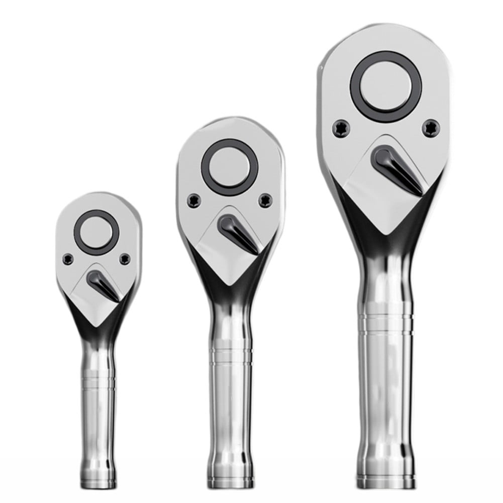 72 Teeth Mini Ratchet Wrench 1/4 3/8 1/2 Big Medium Small Fly Short ...