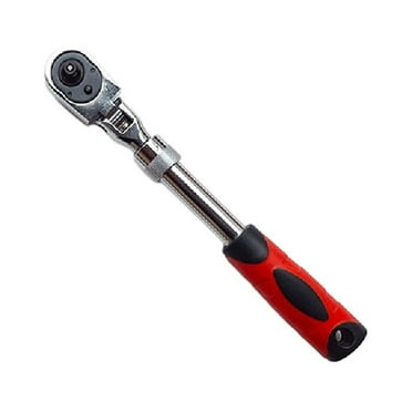 72 Tooth Flex Head Ratchet Wrench Extendable Spanner Hand Tool for Auto Repair,6.35Mm