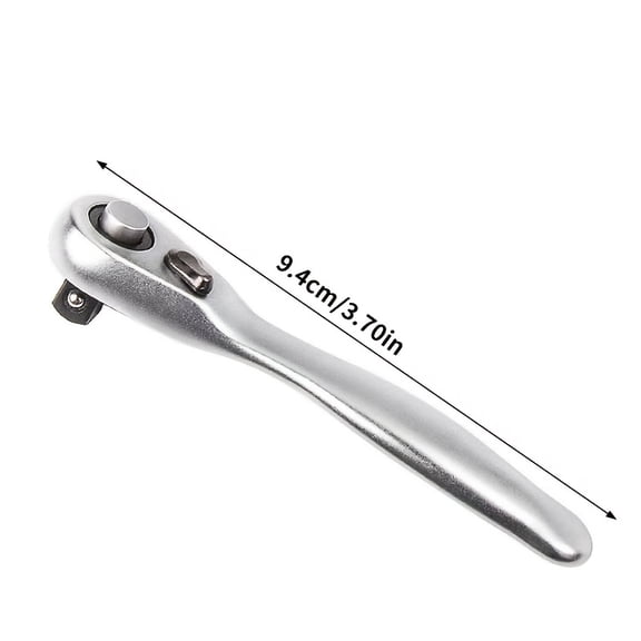 72-Tooth Mini Ratchet Wrench for Tight Spaces with Socket Screwdriver 1/4" Small Fly Sockets Reversible
