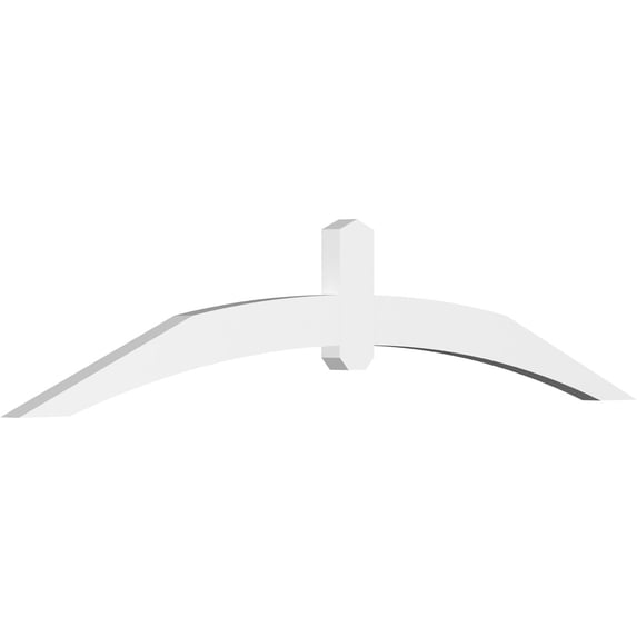 72"W x 15"H x 2"D x 4"F, 5/12 Pitch, Archdale Architectural Grade PVC Gable Bracket