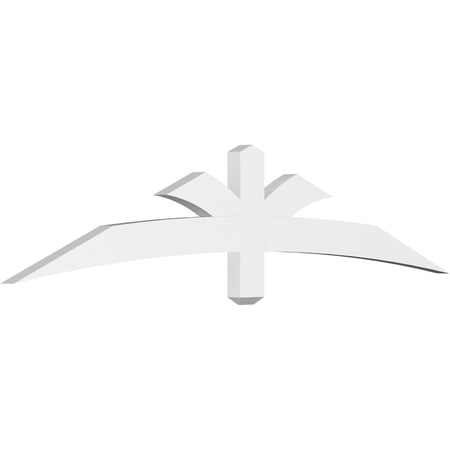 72"W x 15"H x 2"D x 4"F, 5/12 Pitch, Davenport Architectural Grade PVC Gable Bracket