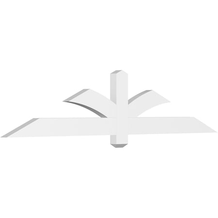 72"W x 15"H x 2"D x 4"F, 5/12 Pitch, Redmond Architectural Grade PVC Gable Bracket