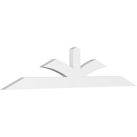 72"W x 15"H x 2"D x 4"F, 5/12 Pitch, Richland Architectural Grade PVC Gable Bracket