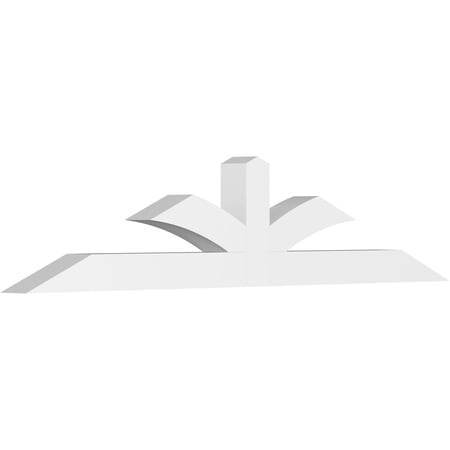 72"W x 15"H x 4"D x 4"F, 5/12 Pitch, Richland Architectural Grade PVC Gable Bracket