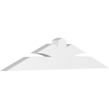 72"W x 15"H x 4"D x 6"F, 5/12 Pitch, Richland Architectural Grade PVC Gable Bracket