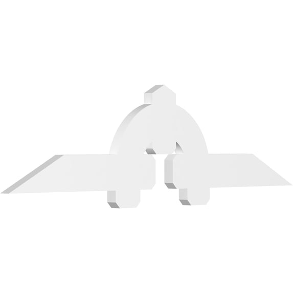 72"W x 18"H x 2"D x 6"F, 6/12 Pitch, Ericson Architectural Grade PVC Gable Bracket