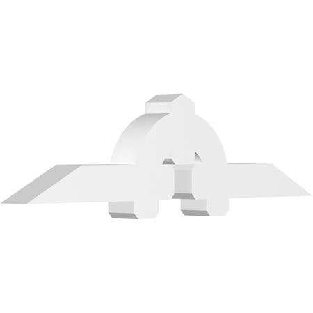 72"W x 18"H x 6"D x 6"F, 6/12 Pitch, Ericson Architectural Grade PVC Gable Bracket