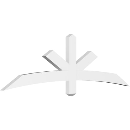72"W x 21"H x 2"D x 4"F, 7/12 Pitch, Alberta Architectural Grade PVC Gable Bracket