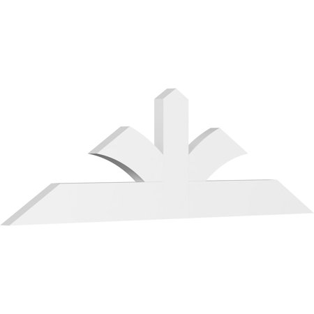 72"W x 21"H x 2"D x 6"F, 7/12 Pitch, Richland Architectural Grade PVC Gable Bracket