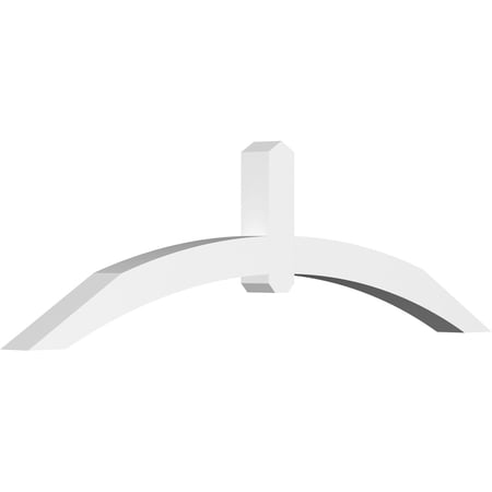 72"W x 21"H x 4"D x 4"F, 7/12 Pitch, Archdale Architectural Grade PVC Gable Bracket
