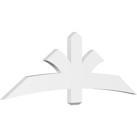 72"W x 24"H x 2"D x 6"F, 8/12 Pitch, Davenport Architectural Grade PVC Gable Bracket