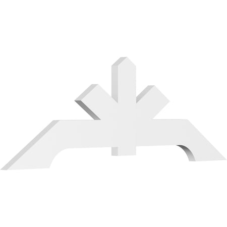 72"W x 24"H x 2"D x 6"F, 8/12 Pitch, Vanguard Architectural Grade PVC Gable Bracket
