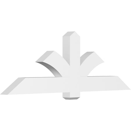 72"W x 24"H x 4"D x 6"F, 8/12 Pitch, Redmond Architectural Grade PVC Gable Bracket