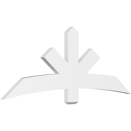 72"W x 27"H x 2"D x 6"F, 9/12 Pitch, Alberta Architectural Grade PVC Gable Bracket