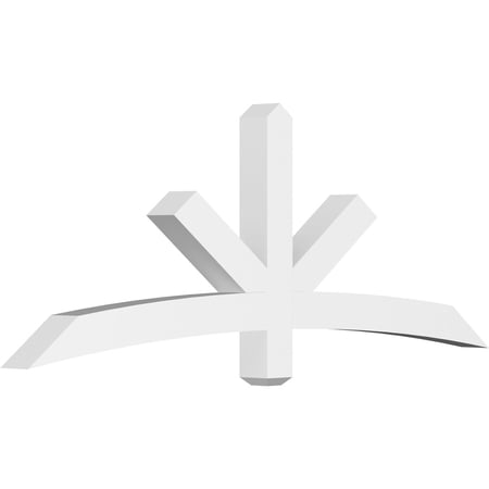 72"W x 27"H x 4"D x 4"F, 9/12 Pitch, Alberta Architectural Grade PVC Gable Bracket