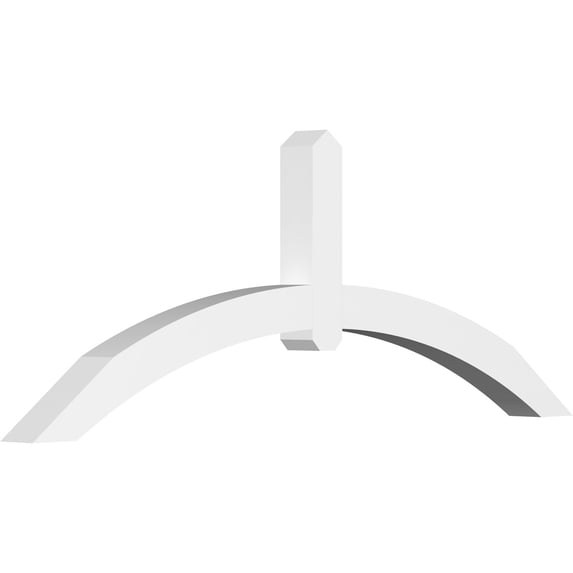 72"W x 27"H x 4"D x 4"F, 9/12 Pitch, Archdale Architectural Grade PVC Gable Bracket