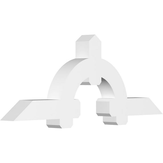 72"W x 27"H x 6"D x 6"F, 9/12 Pitch, Ericson Architectural Grade PVC Gable Bracket