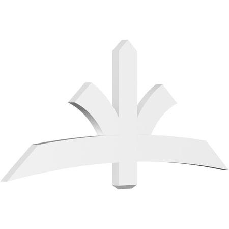 72"W x 30"H x 2"D x 6"F, 10/12 Pitch, Davenport Architectural Grade PVC Gable Bracket