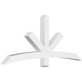 thumbnail image 1 of 72"W x 30"H x 4"D x 4"F, 10/12 Pitch, Alberta Architectural Grade PVC Gable Bracket, 1 of 8