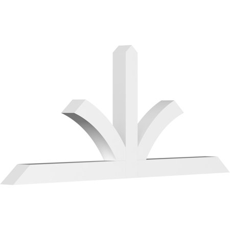 72"W x 30"H x 4"D x 4"F, 10/12 Pitch, Richland Architectural Grade PVC Gable Bracket