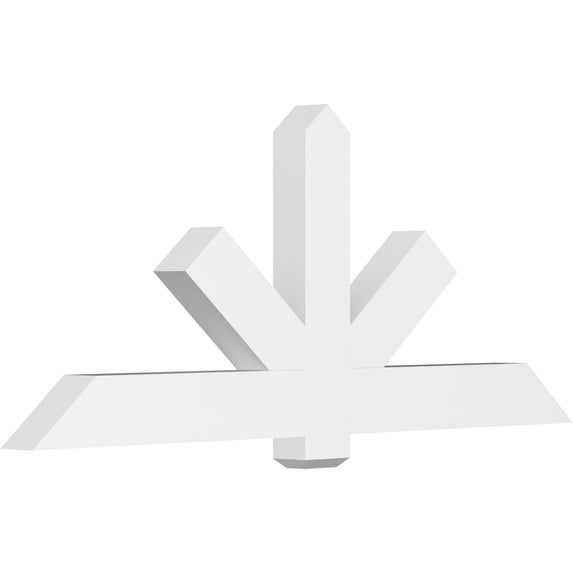 72"W x 30"H x 4"D x 6"F, 10/12 Pitch, Kennewick Architectural Grade PVC Gable Bracket