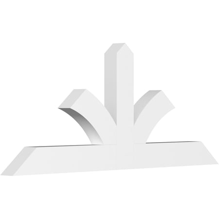 72"W x 30"H x 4"D x 6"F, 10/12 Pitch, Richland Architectural Grade PVC Gable Bracket