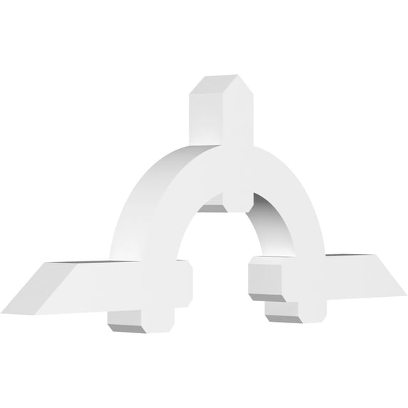 72"W x 30"H x 6"D x 6"F, 10/12 Pitch, Ericson Architectural Grade PVC Gable Bracket
