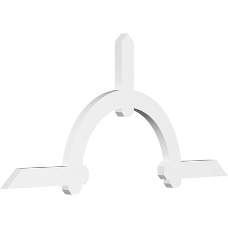 72"W x 33"H x 2"D x 4"F, 11/12 Pitch, Ericson Architectural Grade PVC Gable Bracket