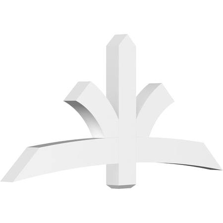 72"W x 33"H x 4"D x 6"F, 11/12 Pitch, Davenport Architectural Grade PVC Gable Bracket