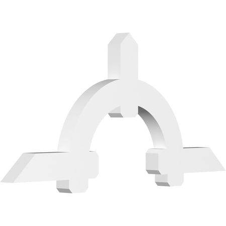 72"W x 33"H x 4"D x 6"F, 11/12 Pitch, Ericson Architectural Grade PVC Gable Bracket