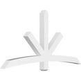 thumbnail image 1 of 72"W x 36"H x 4"D x 4"F, 12/12 Pitch, Alberta Architectural Grade PVC Gable Bracket, 1 of 8