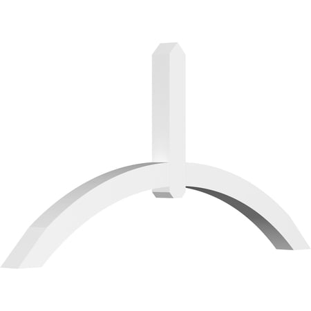 72"W x 36"H x 4"D x 4"F, 12/12 Pitch, Archdale Architectural Grade PVC Gable Bracket