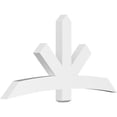 thumbnail image 1 of 72"W x 36"H x 4"D x 6"F, 12/12 Pitch, Alberta Architectural Grade PVC Gable Bracket, 1 of 8